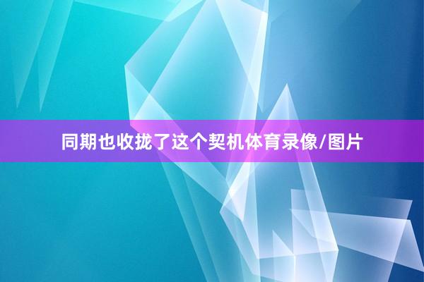 同期也收拢了这个契机体育录像/图片