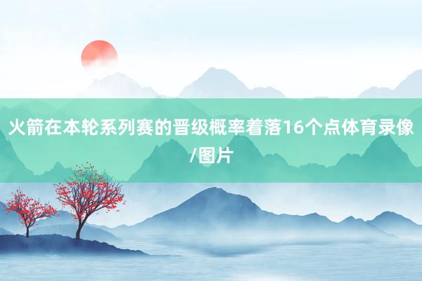 火箭在本轮系列赛的晋级概率着落16个点体育录像/图片