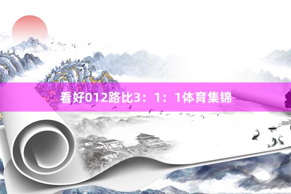 看好012路比3:1:1体育集锦