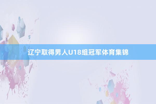 辽宁取得男人U18组冠军体育集锦