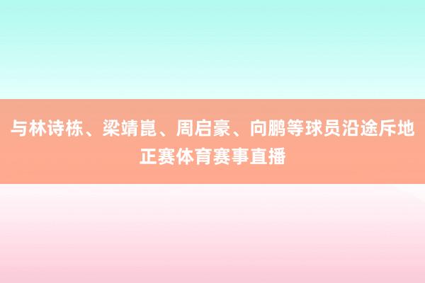 与林诗栋、梁靖崑、周启豪、向鹏等球员沿途斥地正赛体育赛事直播