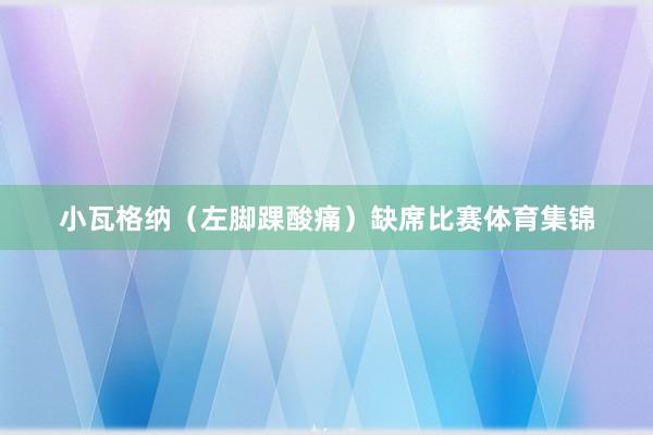 小瓦格纳（左脚踝酸痛）缺席比赛体育集锦