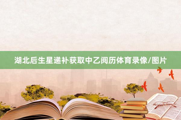 湖北后生星递补获取中乙阅历体育录像/图片