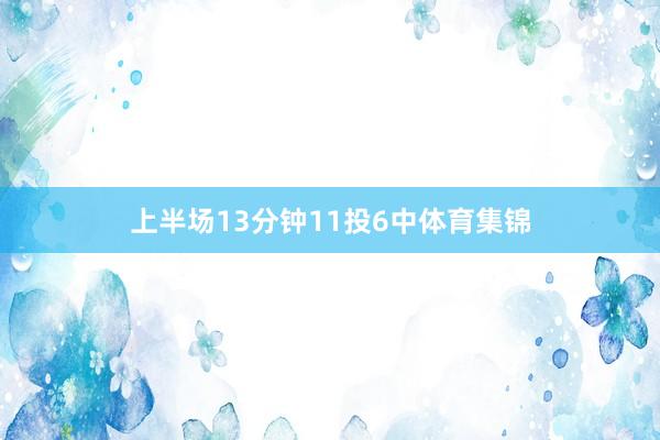 上半场13分钟11投6中体育集锦