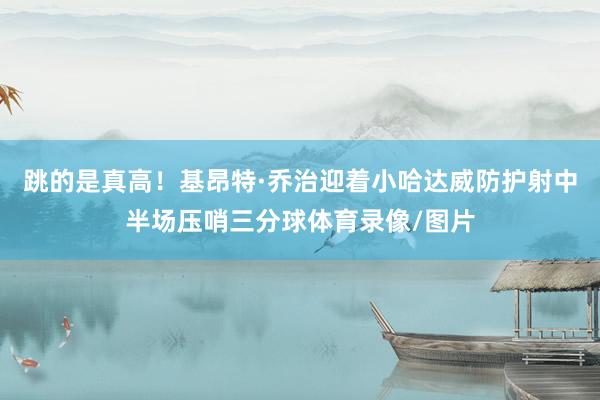 跳的是真高！基昂特·乔治迎着小哈达威防护射中半场压哨三分球体育录像/图片