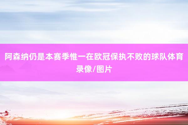 阿森纳仍是本赛季惟一在欧冠保执不败的球队体育录像/图片