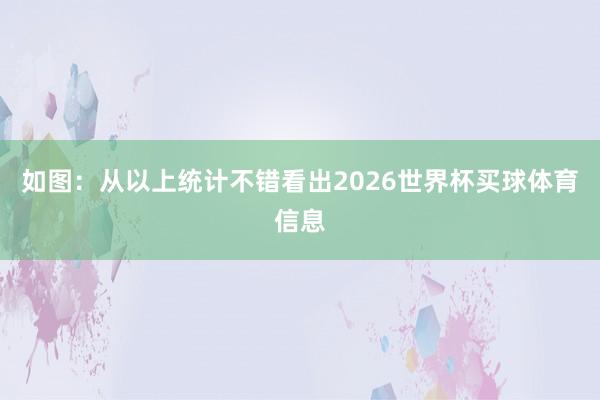 如图：　　从以上统计不错看出2026世界杯买球体育信息